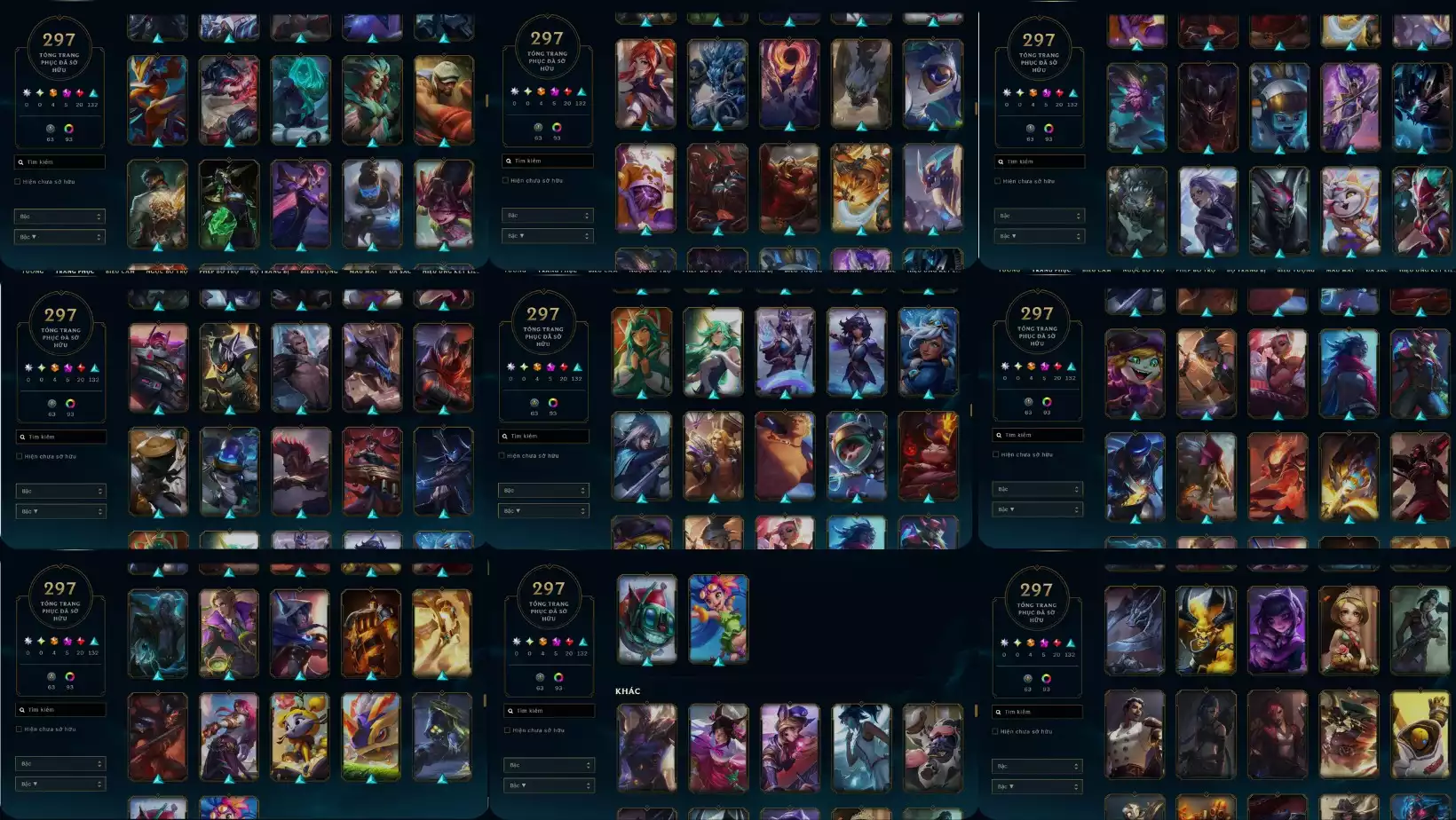 Ảnh LOL  297 SKIN MODERKAISER ÁC QUỶ TRO TÀN  PYKE HIỆP SỸ TRO TÀN  YASUO HẮC HỌA HÀNG HIỆU  ĐA SẮC PYKE HIỆP SỸ TRO TÀN  RANK VÀNG  TFT EZREAL HỌC VIỆN CHIẾN BINH - CHƯỞNG ÁNH SÁNG  SÂN CHƯỞNG NHIỀU VI VU  DƯ 1 HC