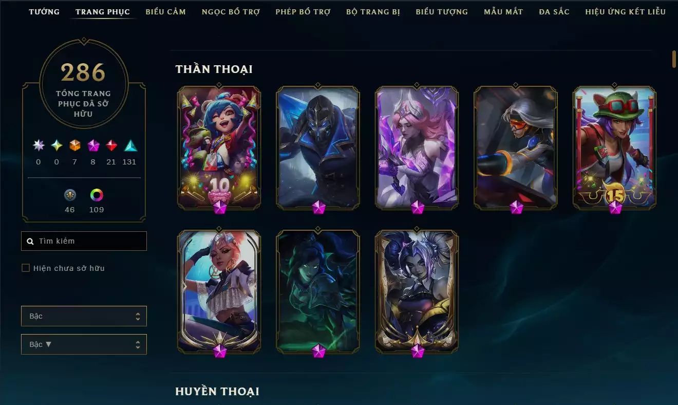 Ảnh LOL 286 SKIN