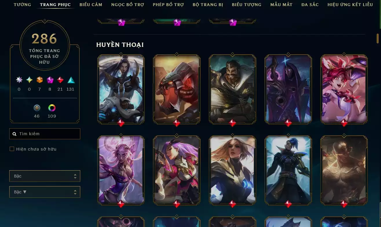 Ảnh LOL 286 SKIN