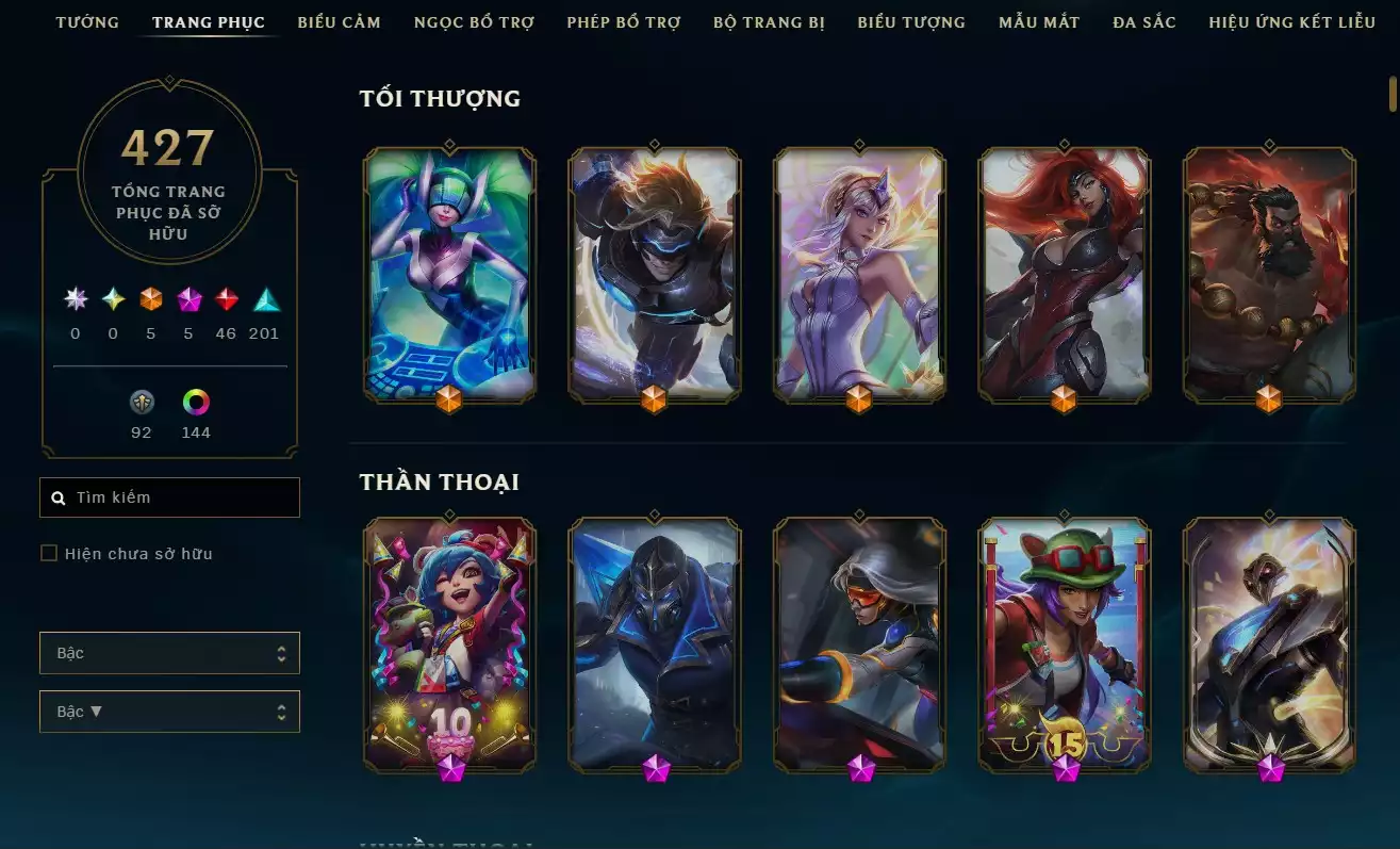 427 SKIN  KHUNG DARIUS LANG VƯƠNG  SKIN ĐẸP NHIỀU  UNRANK