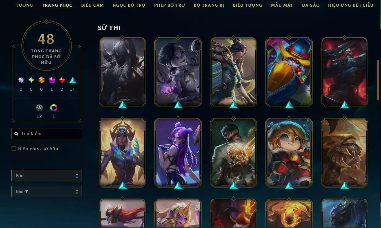 Ảnh TFT  GWEN CHƯỞNG XOẸT XOẸT  LOL  48 SKIN DARIUS LANG VƯƠNG  SETT SONG HỒN HOANG THÚ  UNRANK