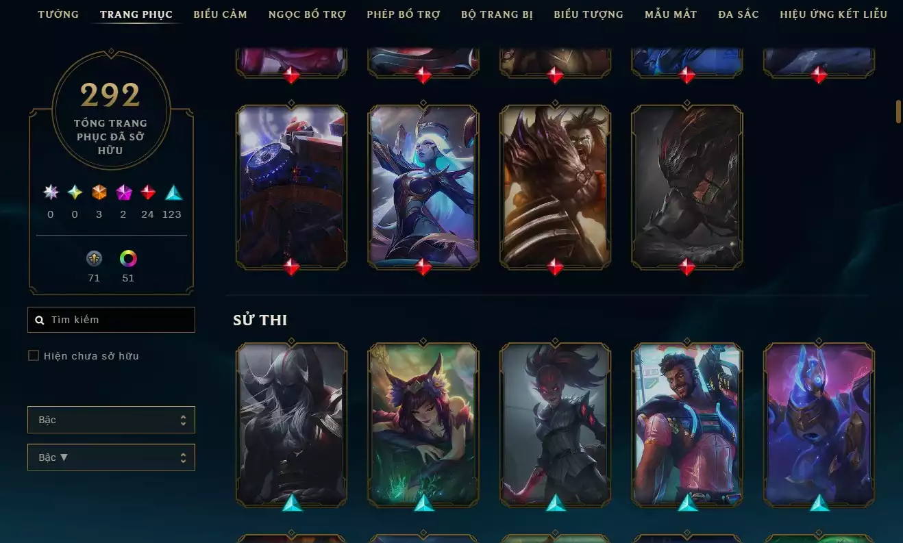 Ảnh 🎮 Liên Minh (LOL): 292 Skin 🎨 3 Cam – 2 Tím – 24 Đỏ – 123 Sử Thi 💎 🌌 Đấu Trường Chân Lý (TFT): Irelia Thánh Kiếm Tí Nị cực hiếm ⚔️ Sân &amp;amp; Chưởng đầy đủ, hoành tráng ✨ Dư 2 Huy chương 🏅